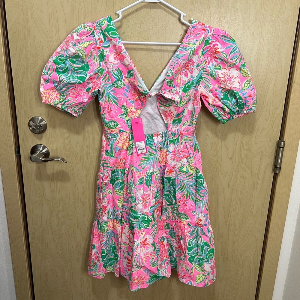NWT Lilly Pulitzer Nalani Short Sleeve Cotton Dress Size 2